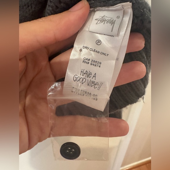 STUSSY Mohair Cardigan Sweater size M - Picture 4 of 5